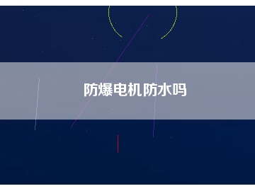 防爆電機(jī)防水嗎